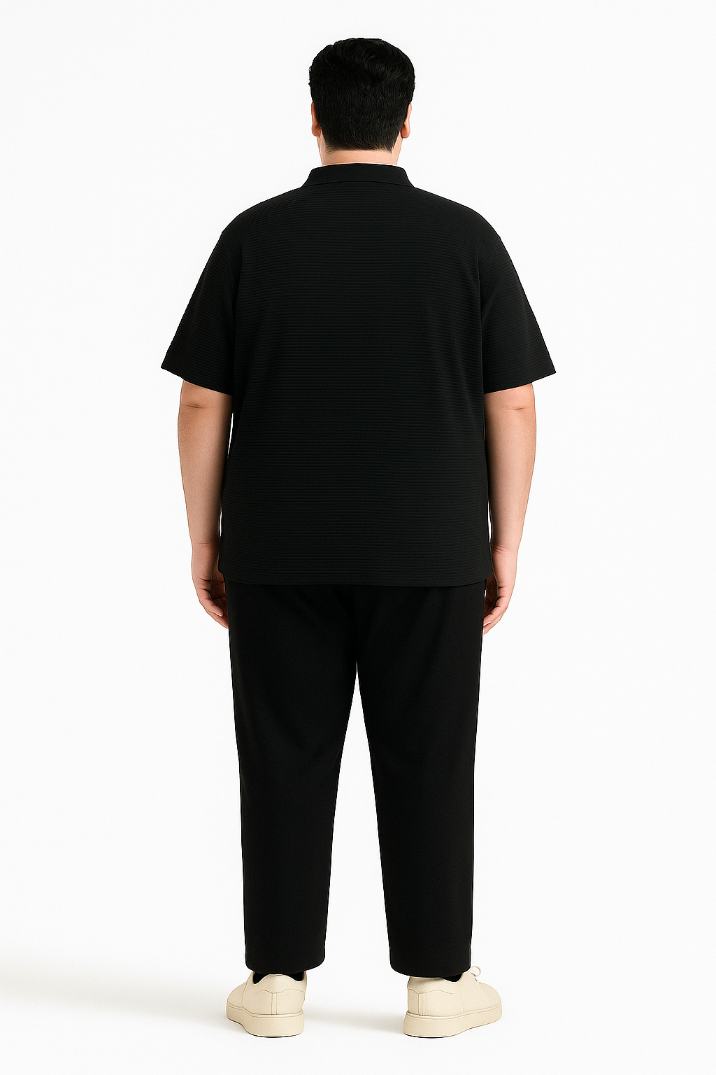 BLACK ZIP UP POLO - My Store