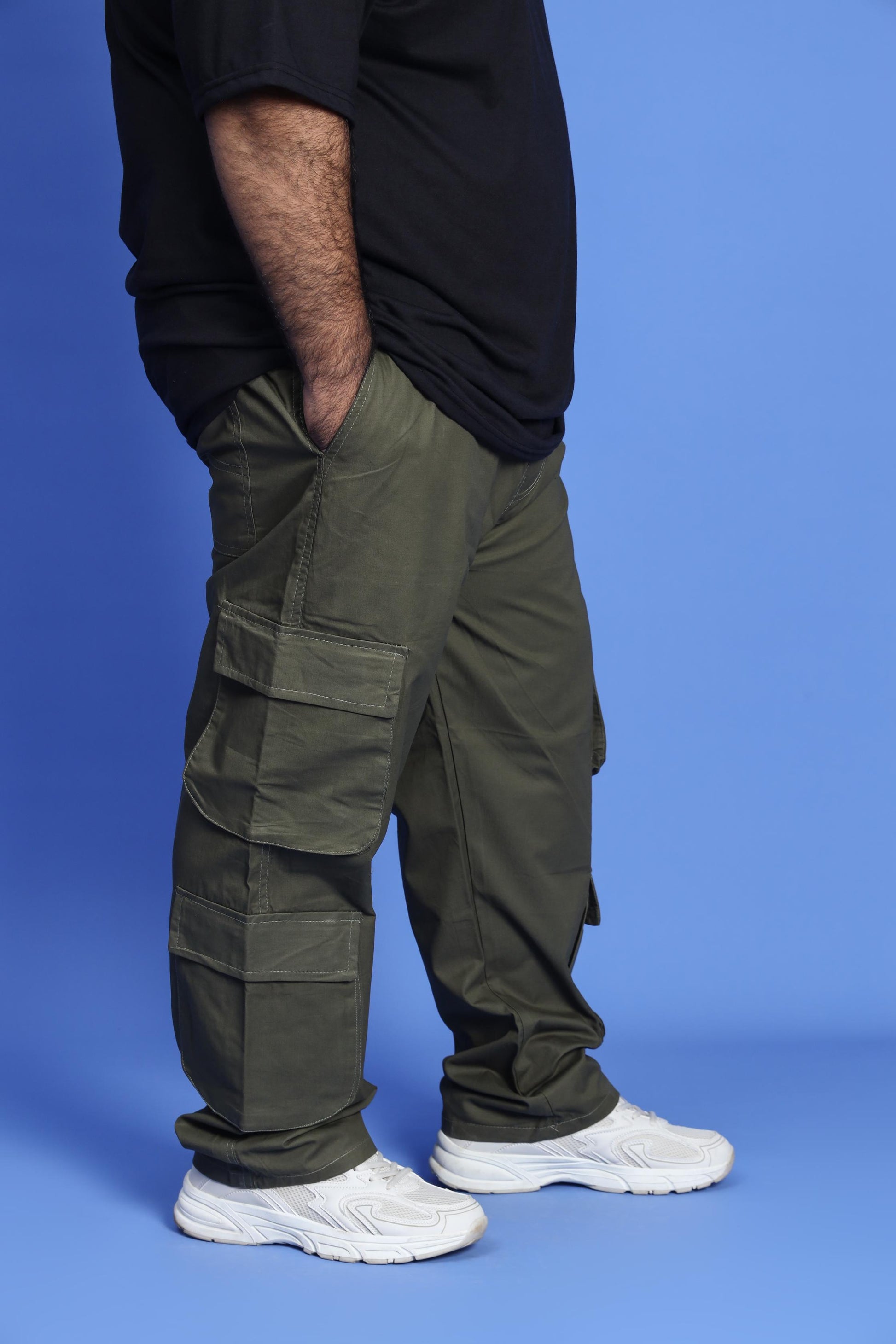 Shop GREEN DOUBLE POCKET CARGO PANT Online in Pakistan