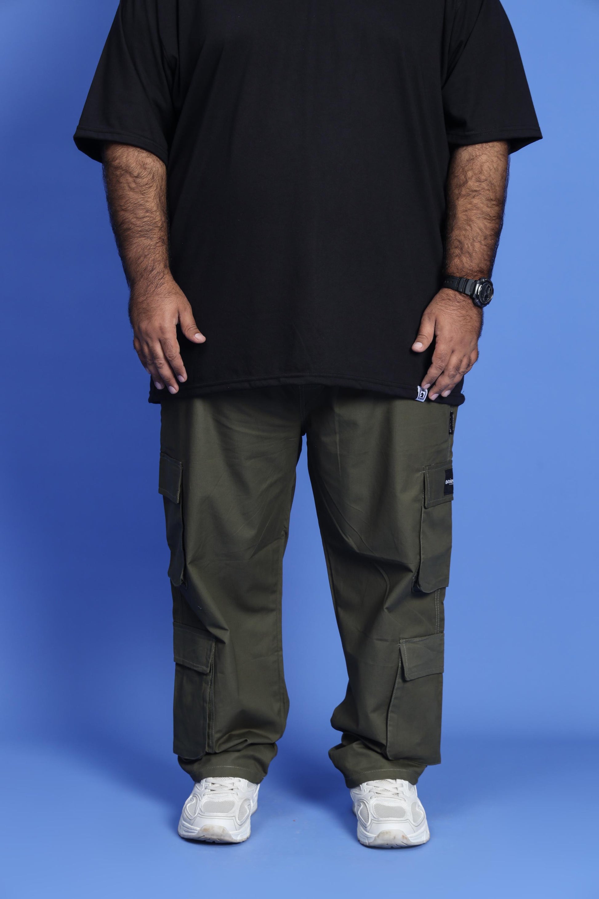 GREEN DOUBLE POCKET CARGO PANT - My Store