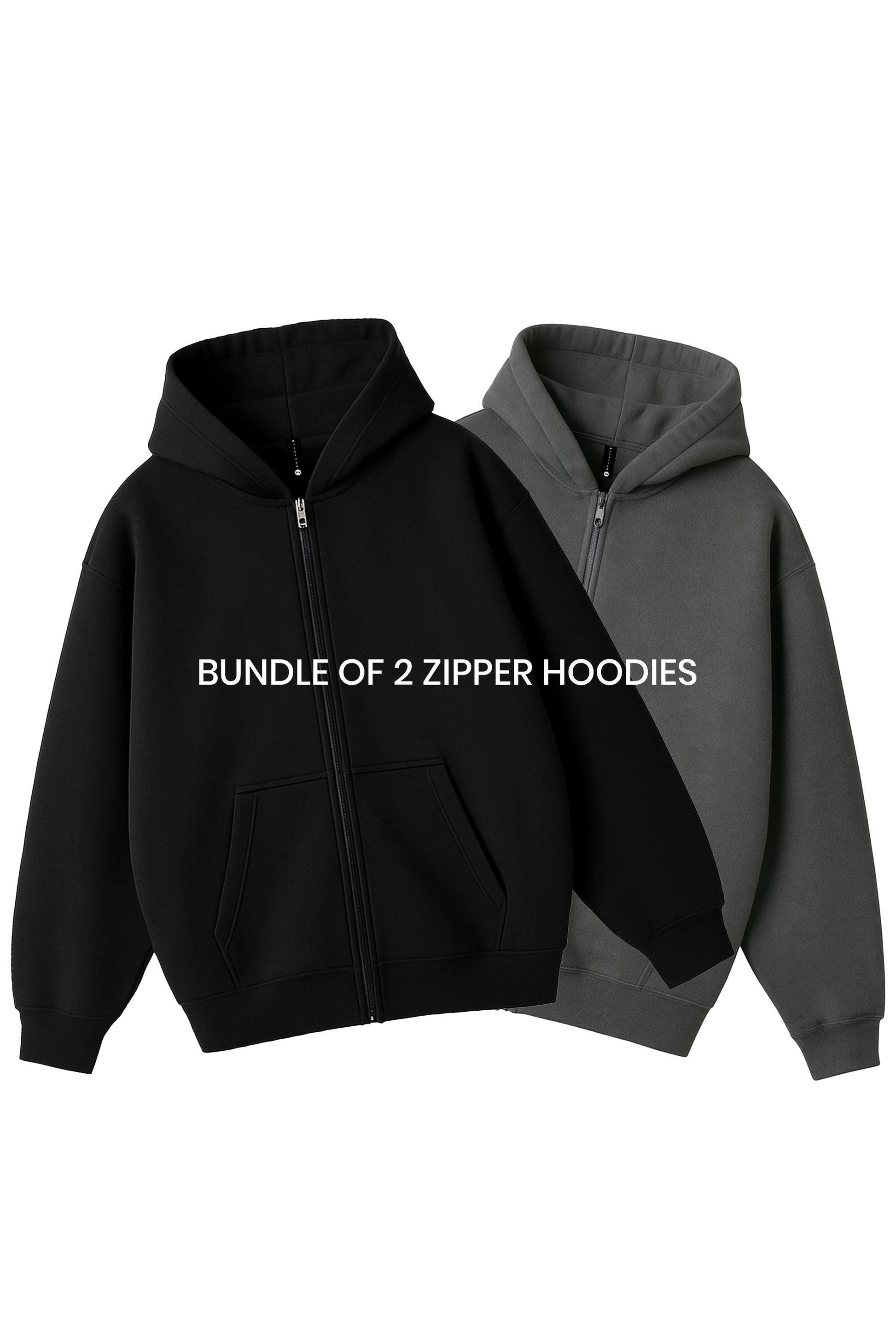 BUNDLE OF 2 ZIP UP HOODIES