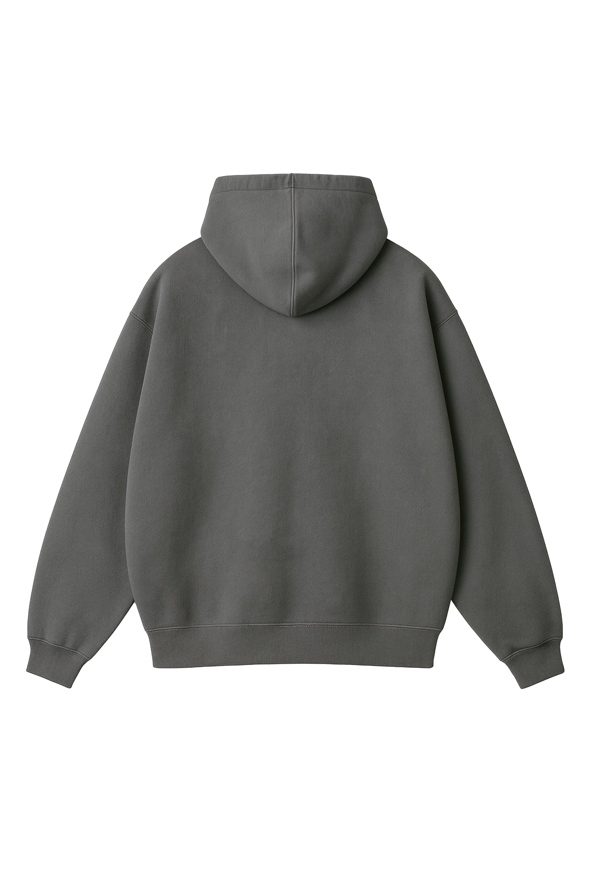 STEEL GRAY ZIP UP HOODIE