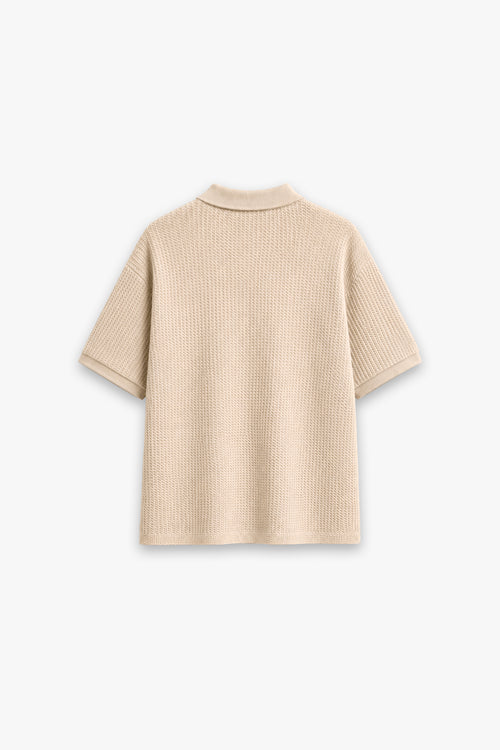 ALMOND WAFFLE POLO