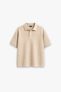 ALMOND WAFFLE POLO