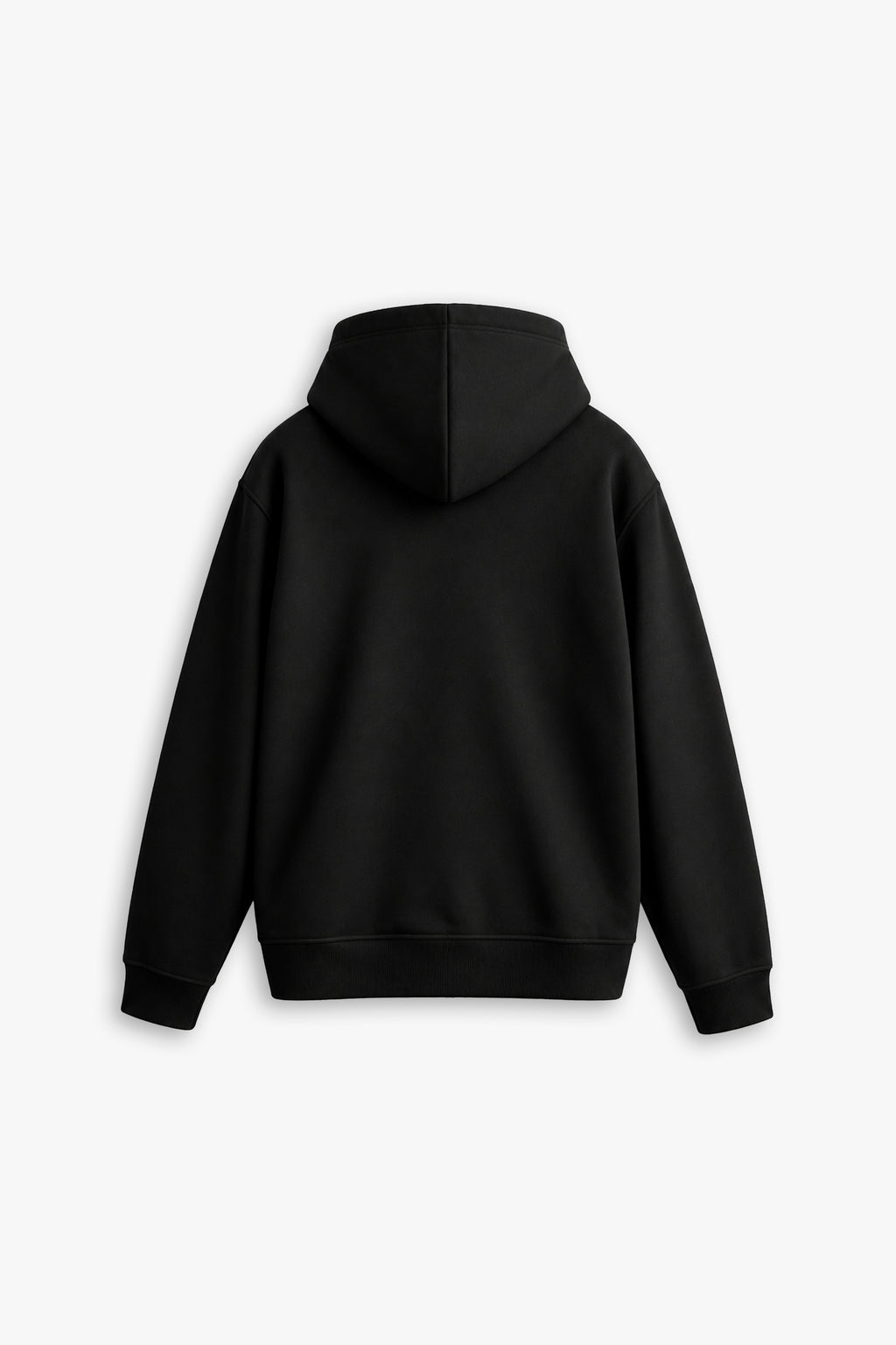 BLACKOUT ZIP HOODIE — BLACK