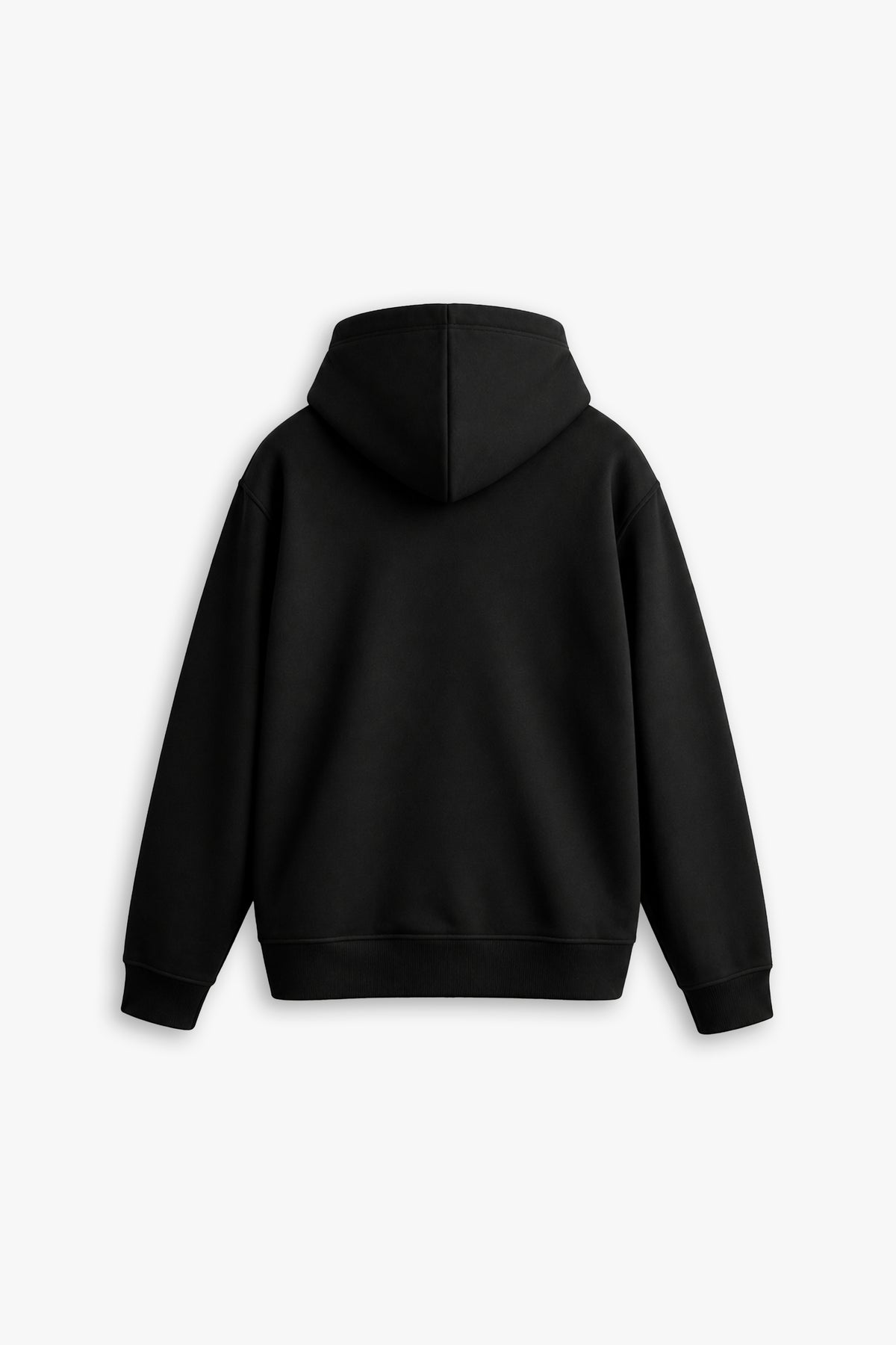 BLACKOUT ZIP HOODIE — BLACK