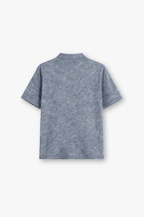 [MINOR FAULT] SILVER ACID WASHED POLO