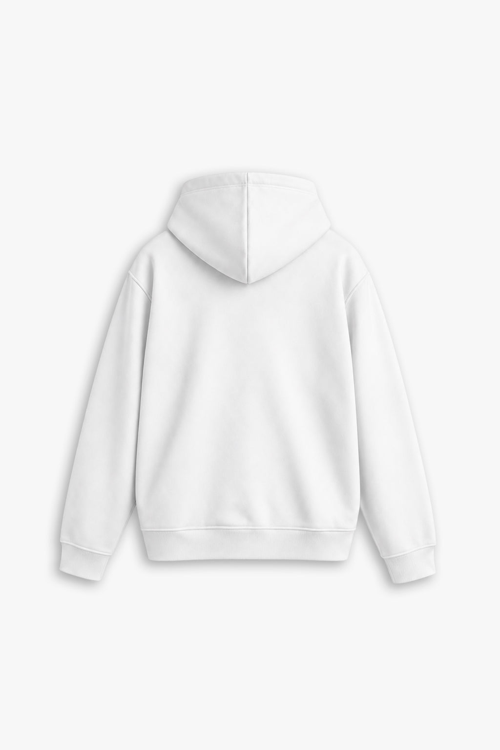 WHITEOUT ZIP HOODIE — WHITE