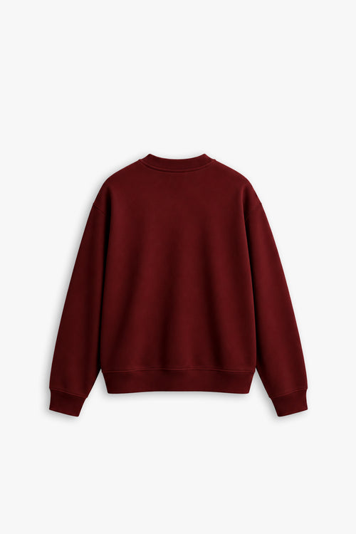 DARK CHERRY SWEATSHIRT — MAROON