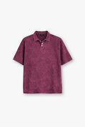 [MINOR FAULT] BURNT BERRY ACID WASHED POLO