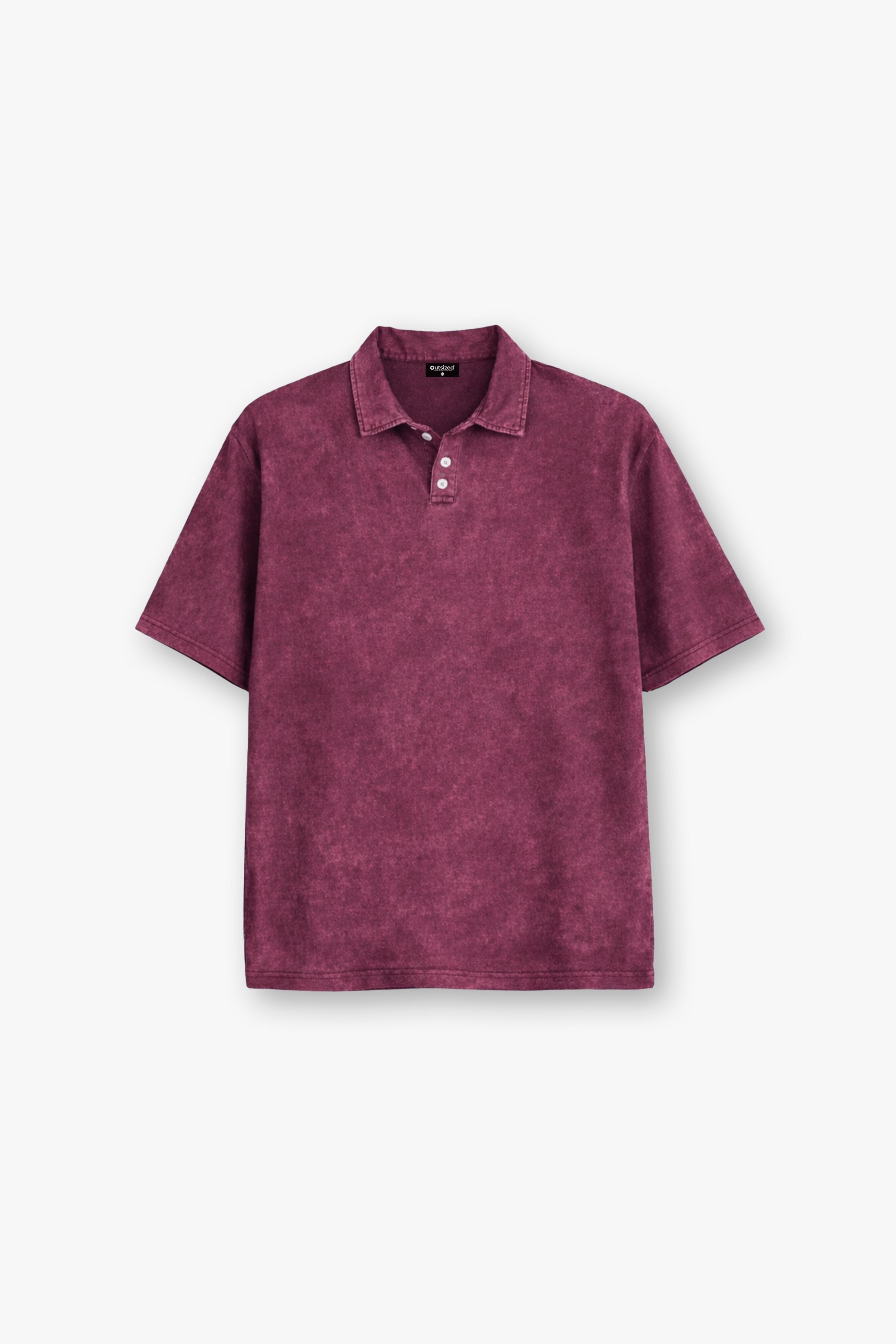 [MINOR FAULT] BURNT BERRY ACID WASHED POLO