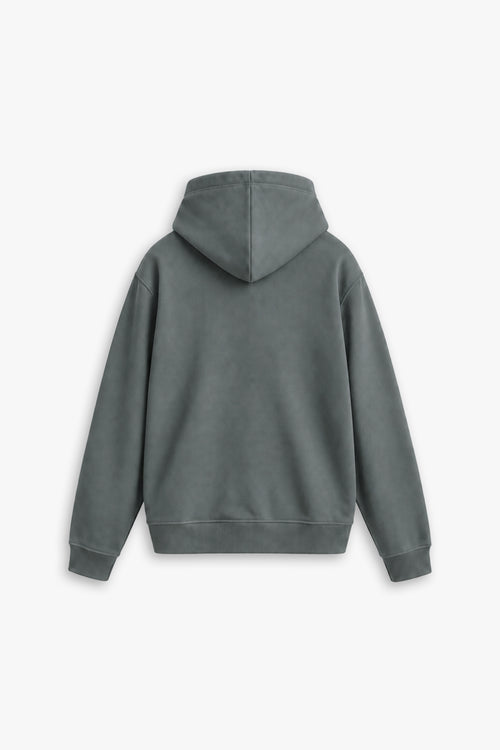 URBAN MIST ZIP HOODIE — STEEL GREY