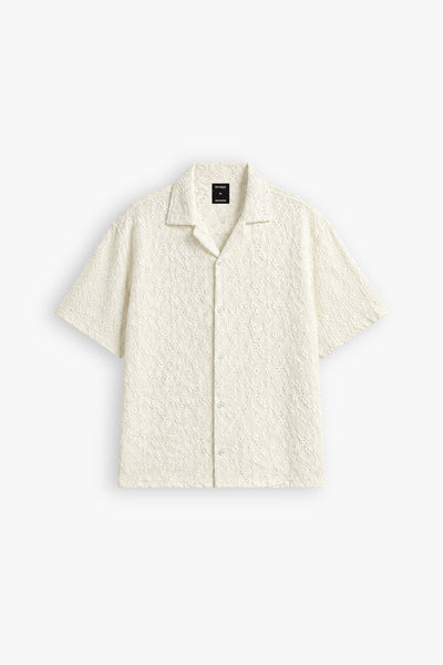 CREAM FLORA SHIRT