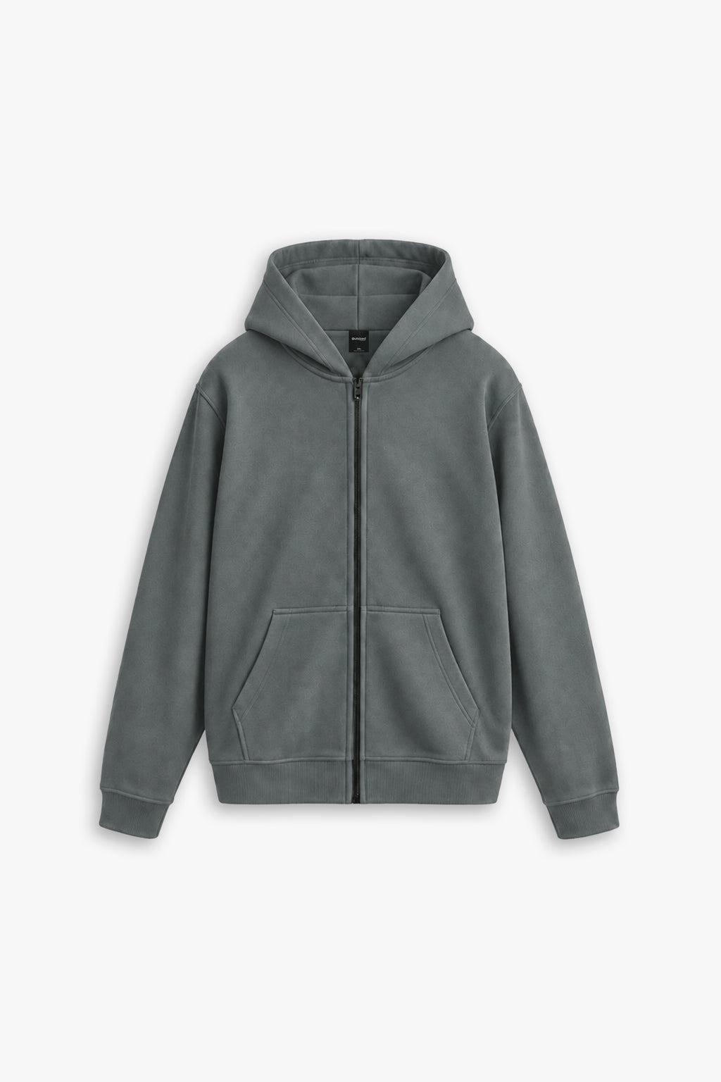 URBAN MIST ZIP HOODIE — STEEL GREY