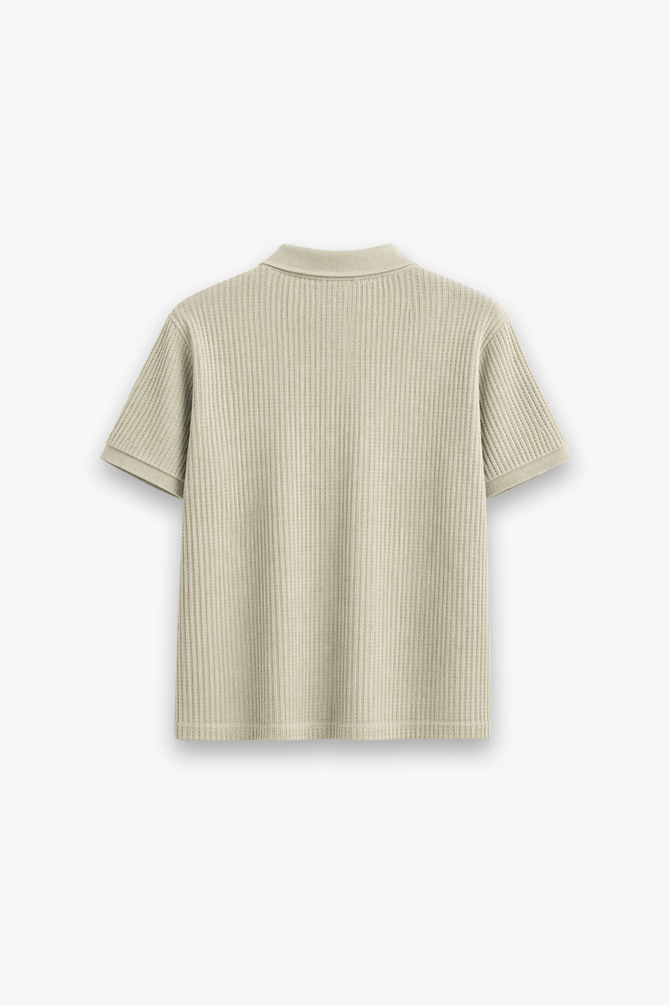CALM BEIGE ZIP-UP POLO