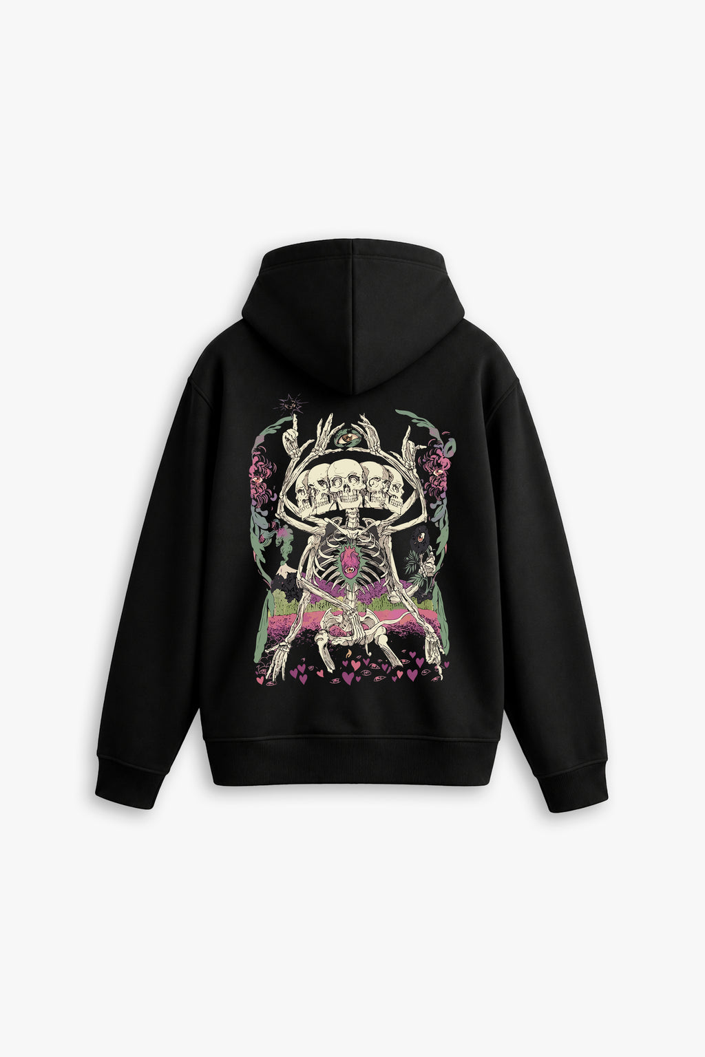 SKELETON GARDEN BACKPRINT HOODIE