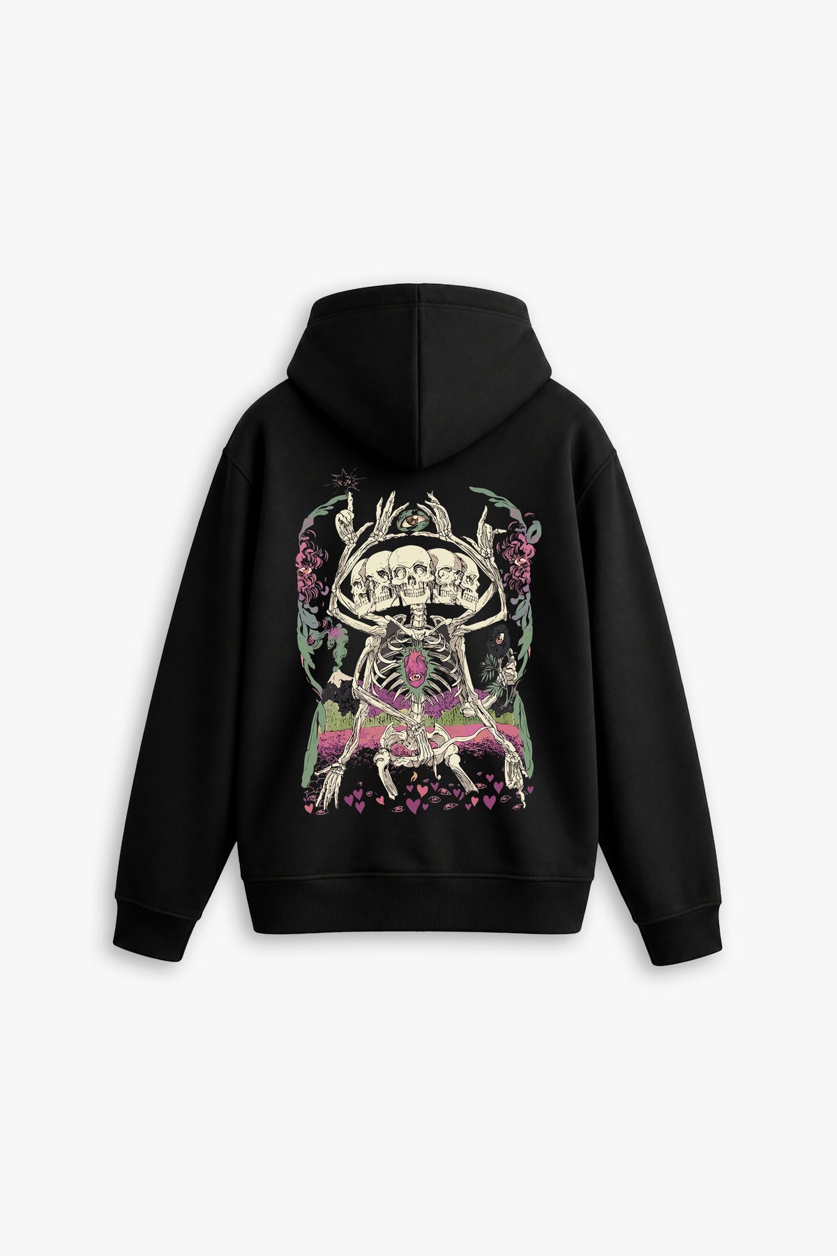 SKELETON GARDEN BACKPRINT HOODIE