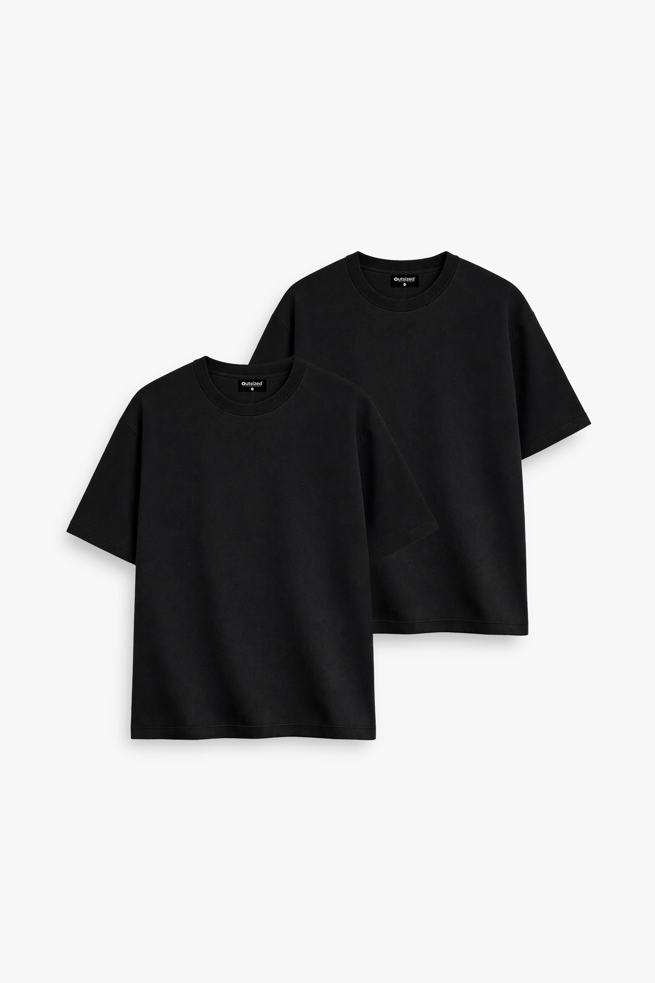 BUNDLE OF 2 BLACK T-SHIRTS