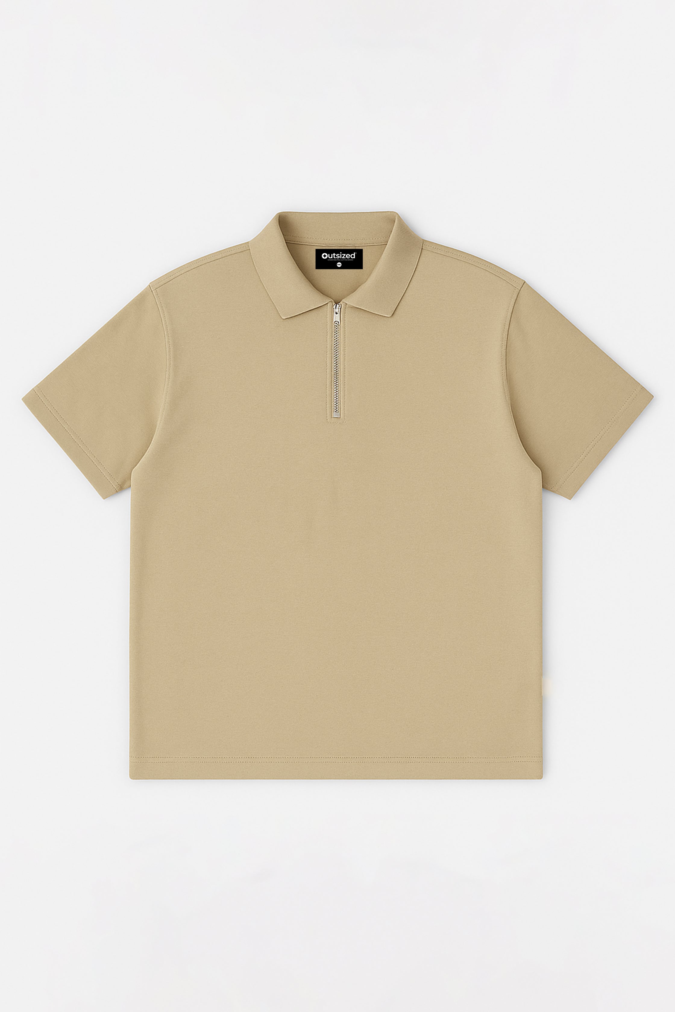 Shop BEIGE MODE ZIP UP POLO Online in Pakistan