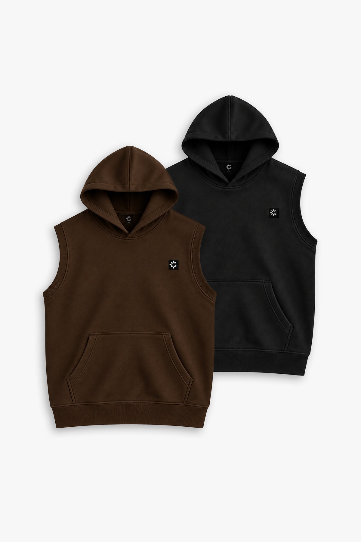 BUNDLE OF 2 SLEEVELESS HOODIES