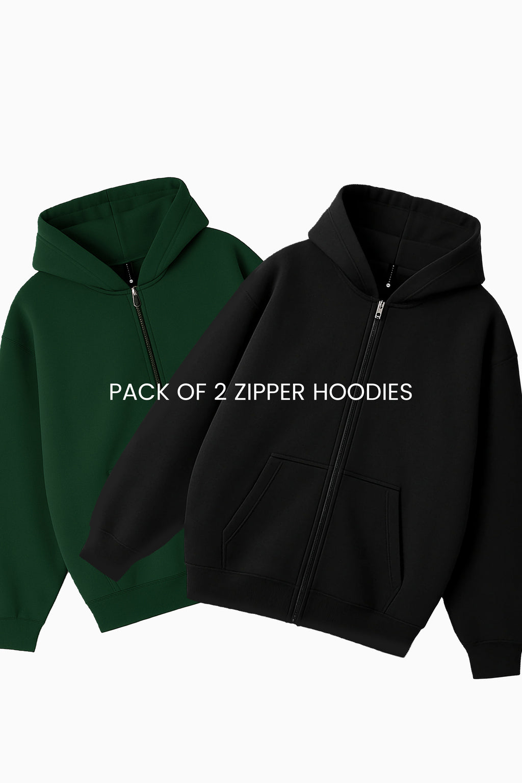 BUNDLE OF 2 ZIP UP HOODIES