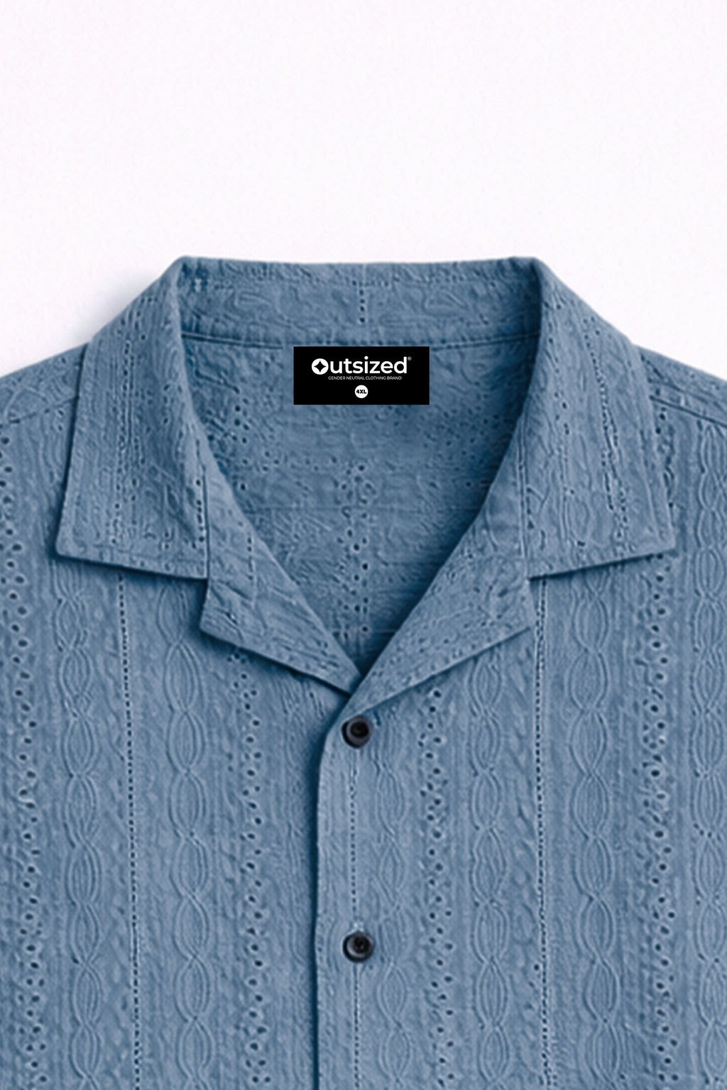 ICE BLUE TEXTURE SHIRT
