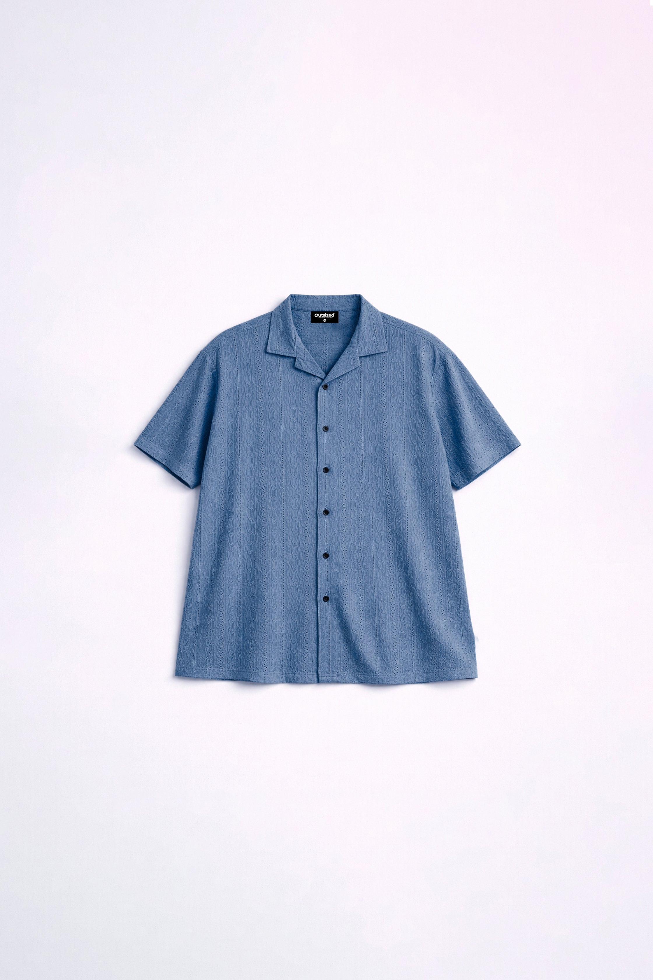 ICE BLUE TEXTURE SHIRT