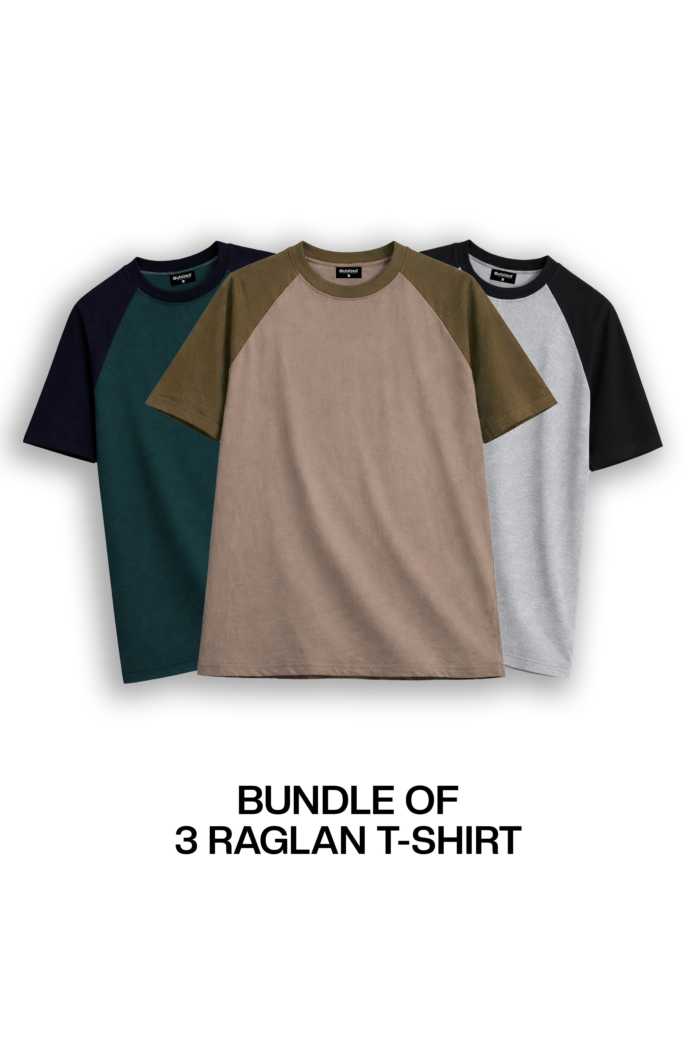 BUNDLE OF 3 RAGLAN T-SHIRT