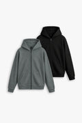 BUNDLE OF 2 ZIP UP HOODIES