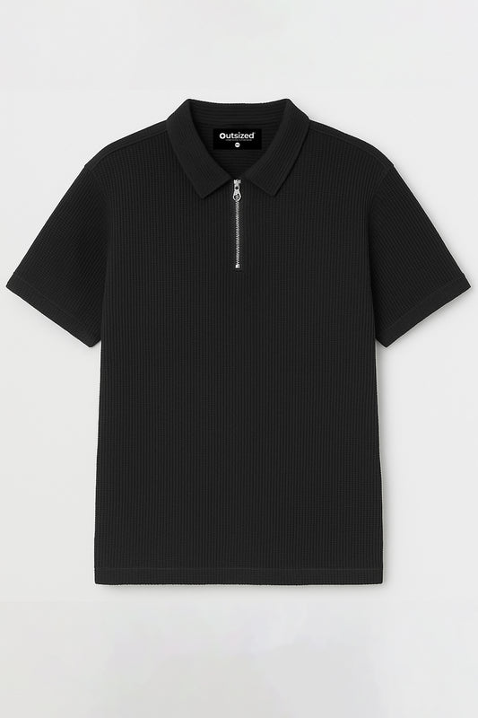 MIDNIGHT ZIP-UP POLO
