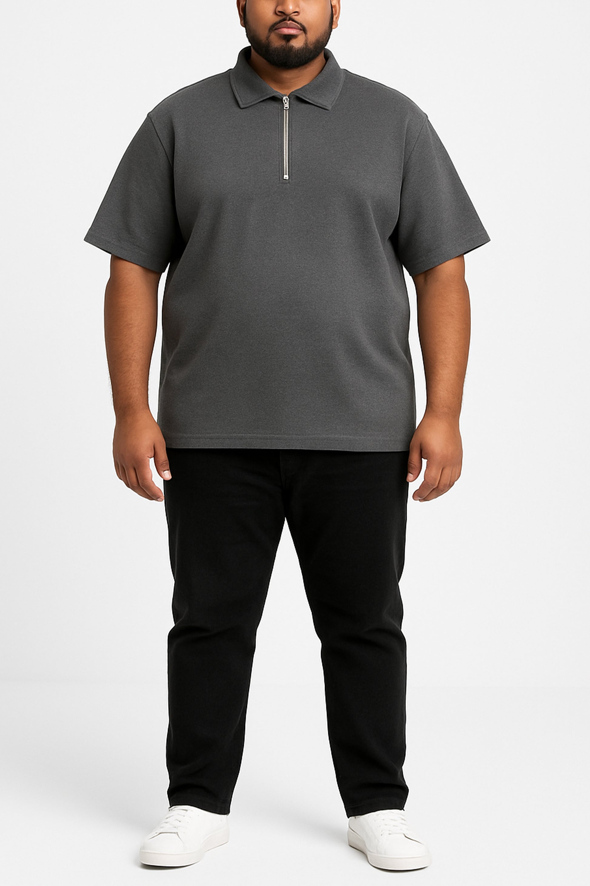 Shop STEEL VOID ZIP UP POLO Online in Pakistan