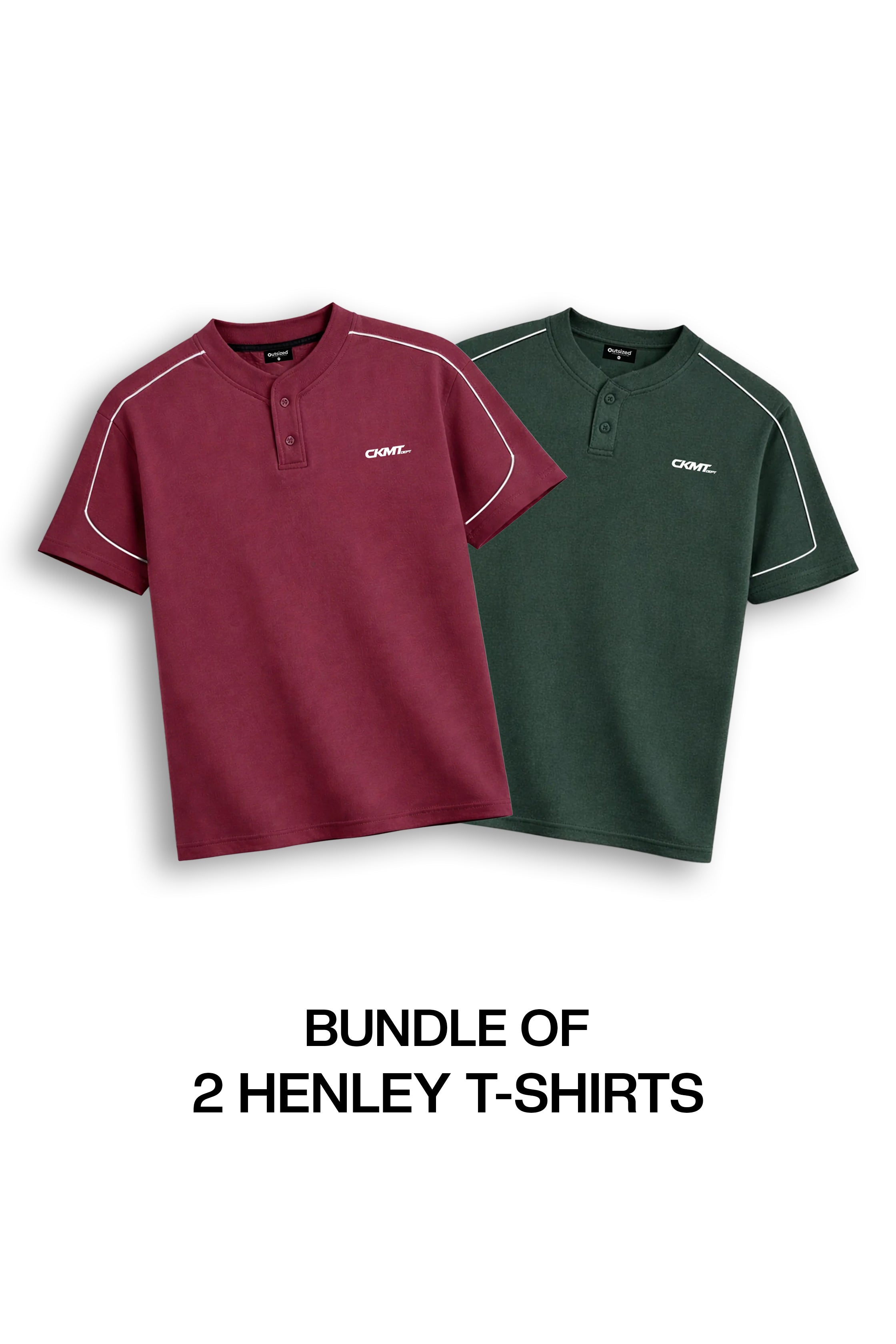 BUNDLE OF 2 HENLEY T-SHIRTS