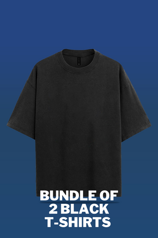 BUNDLE OF 2 BLACK T-SHIRTS - My Store