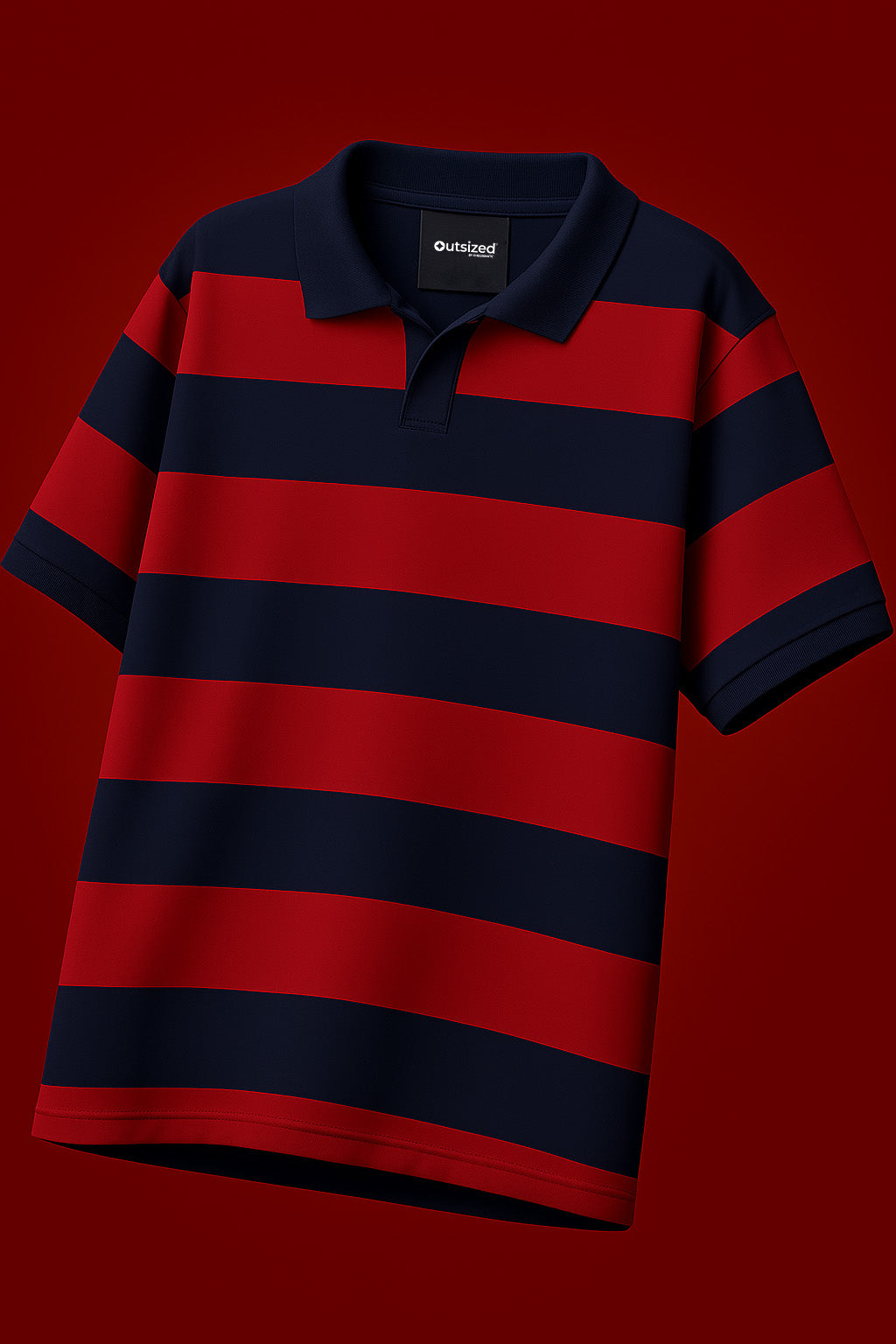 Shop [MINOR FAULT] RED & BLUE STRIPE POLO Online in Pakistan