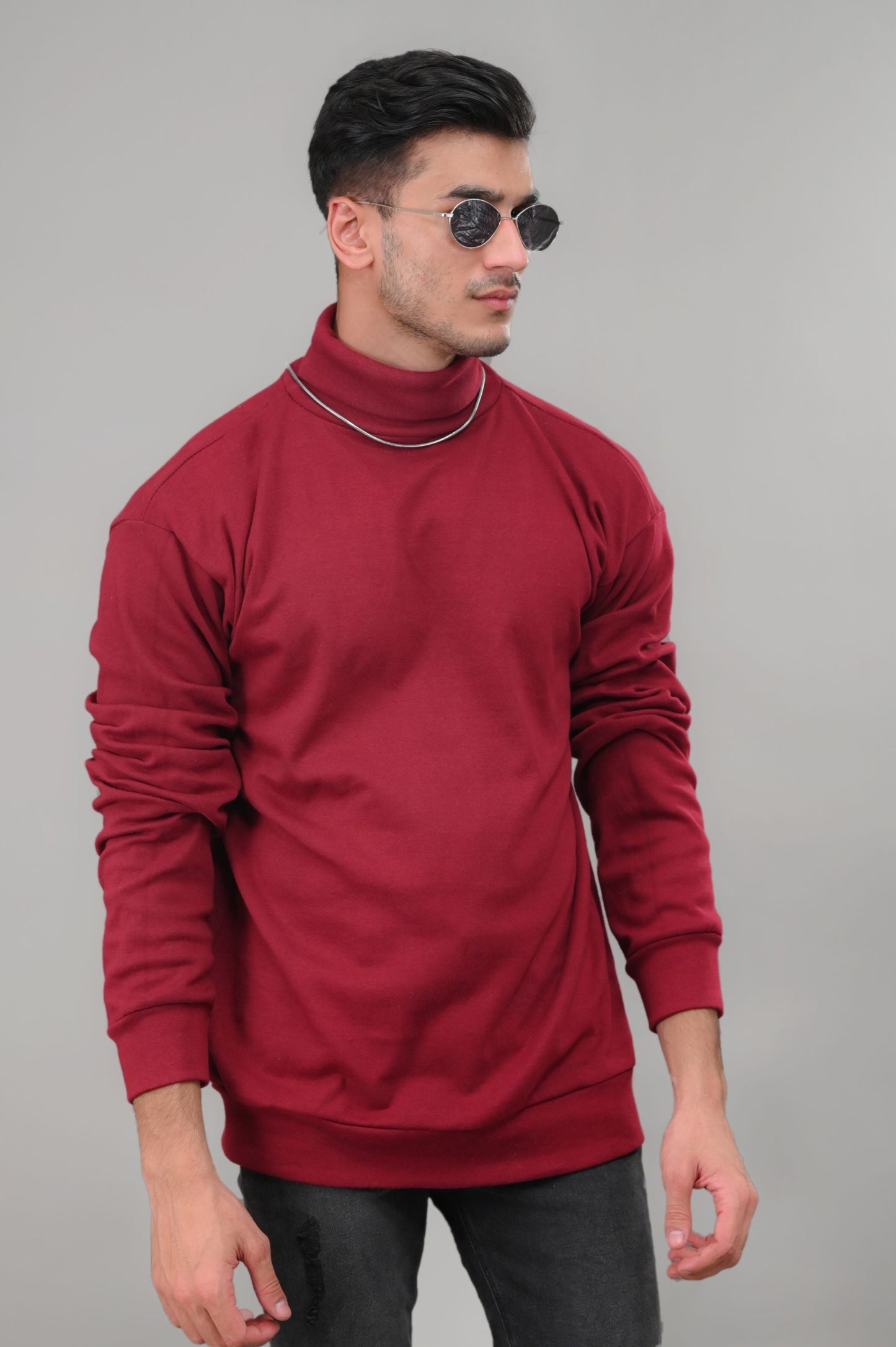 MAROON HIGH NECK - My Store