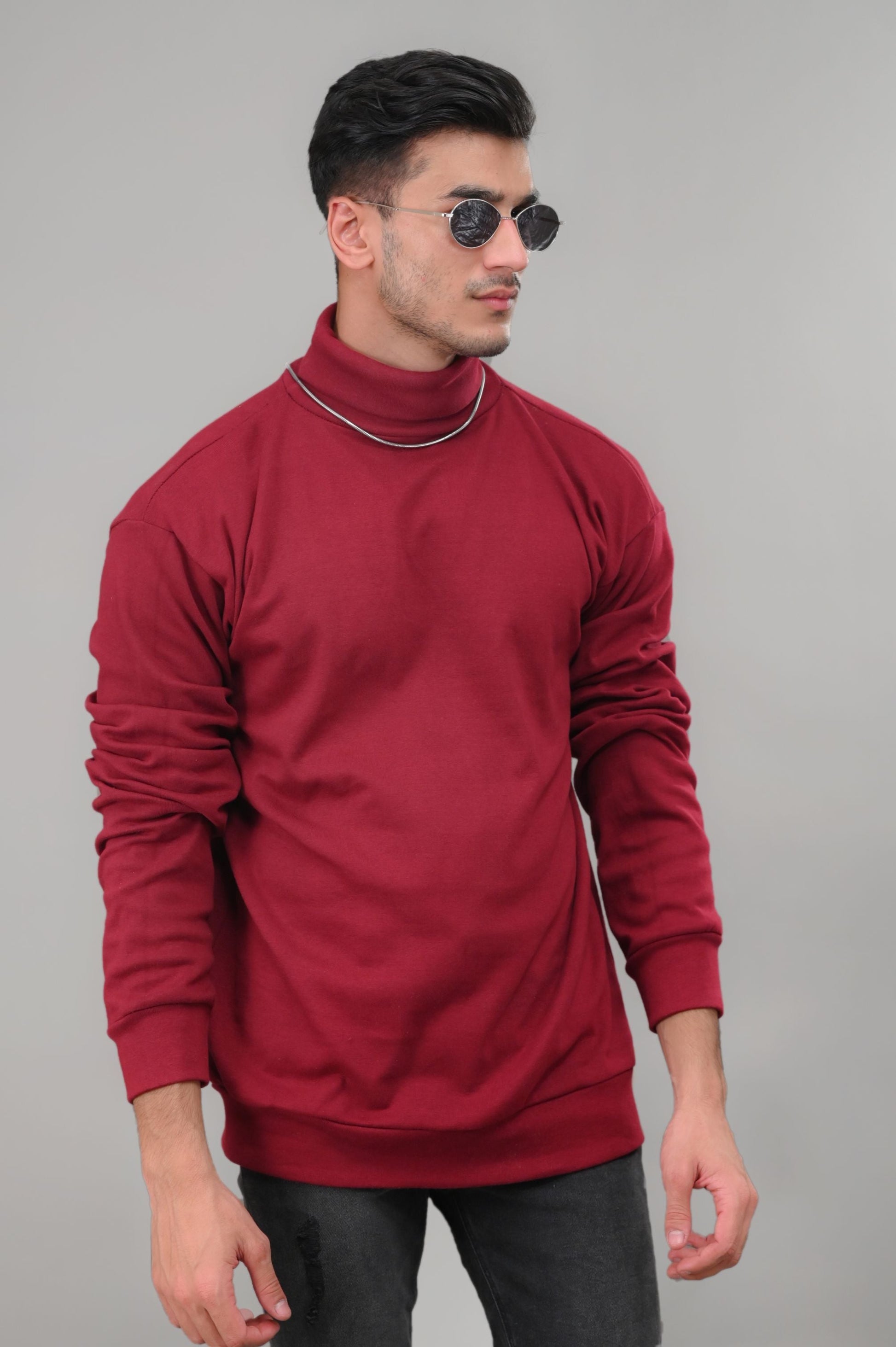 MAROON HIGH NECK - My Store