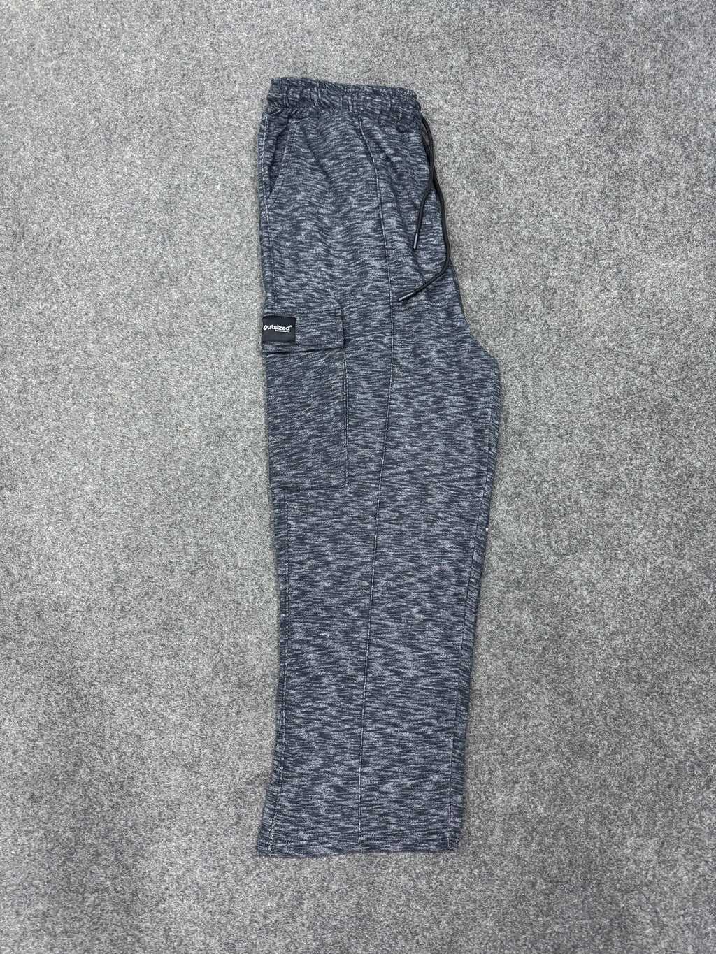 Shop BLACK MELANGE CARGO TROUSER Online in Pakistan