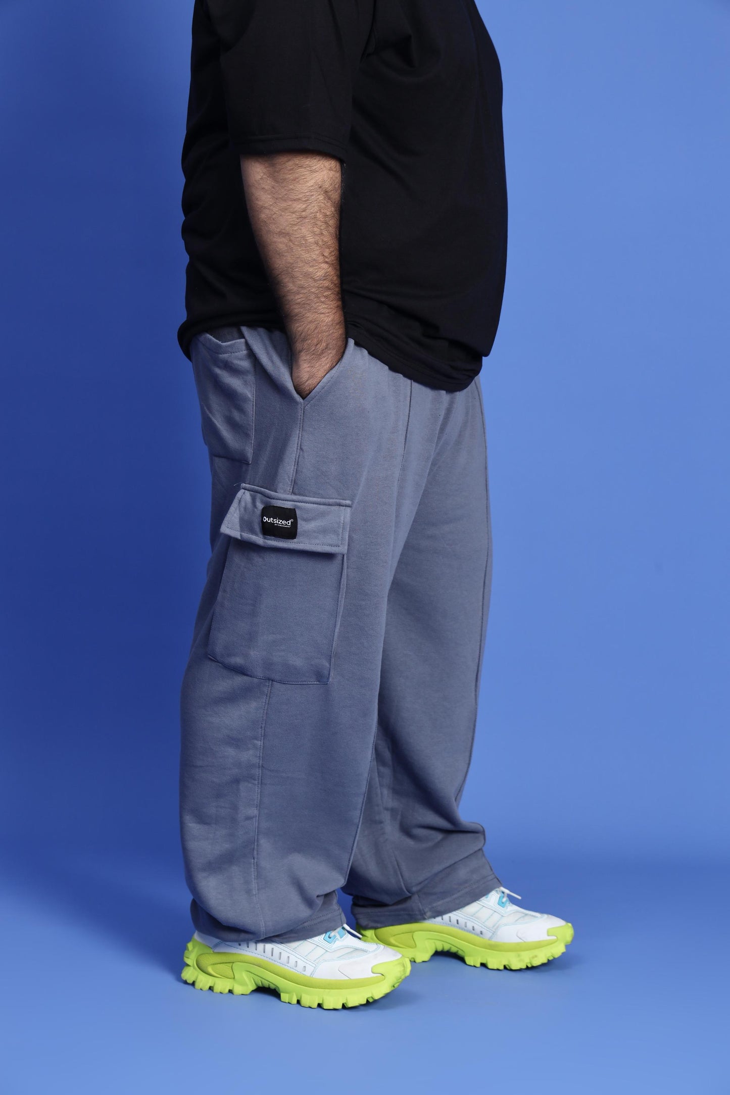 Shop BLUE CARGO TROUSER Online in Pakistan