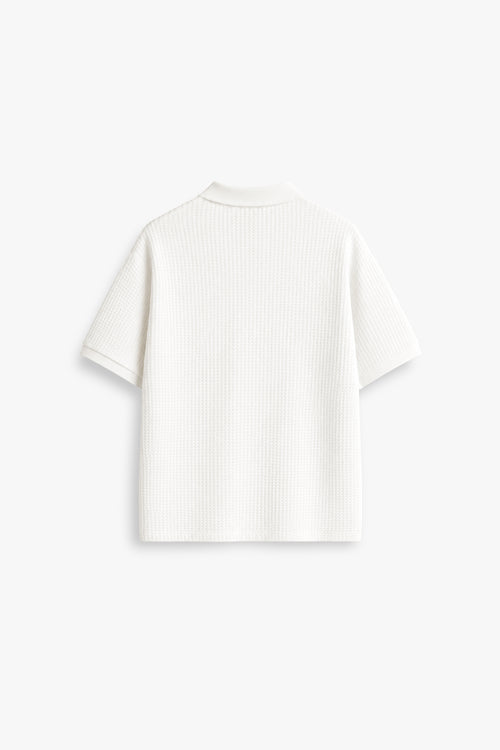 PEARL WAFFLE POLO
