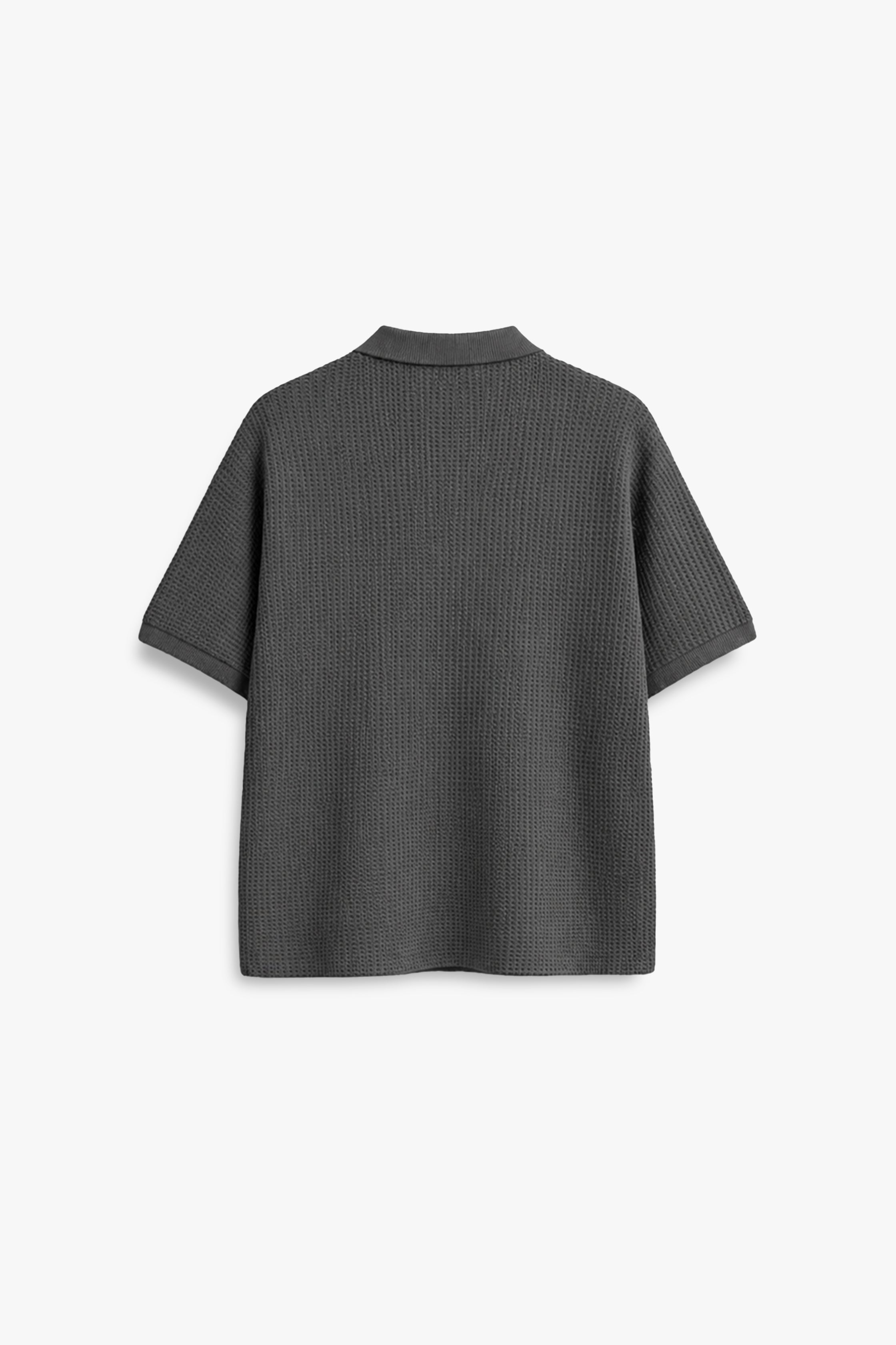 SLATE WAFFLE POLO