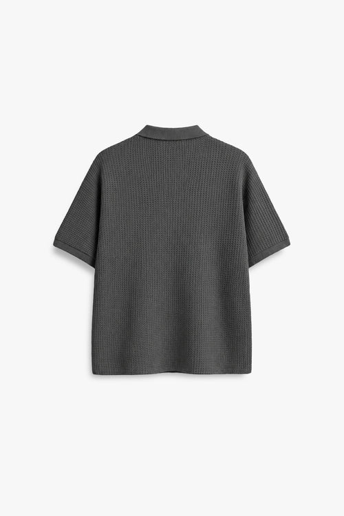SLATE WAFFLE POLO