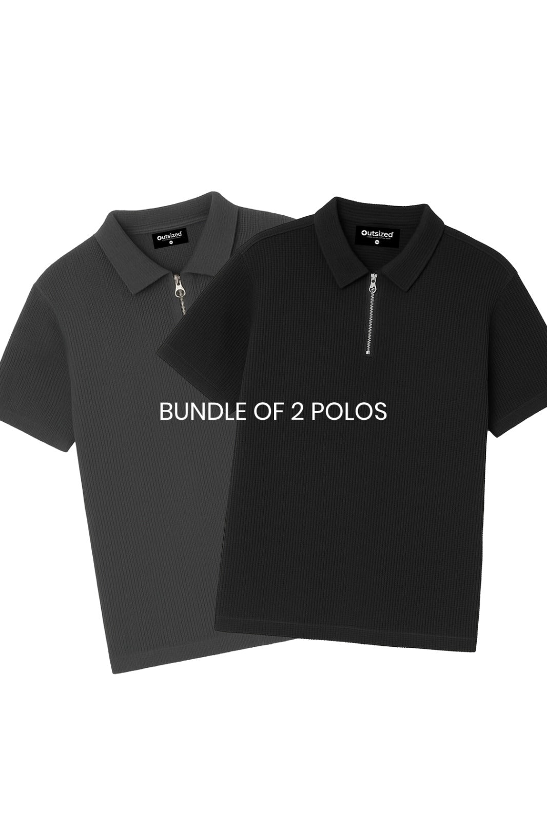 BUNDLE OF 2 ZIP UP POLOS