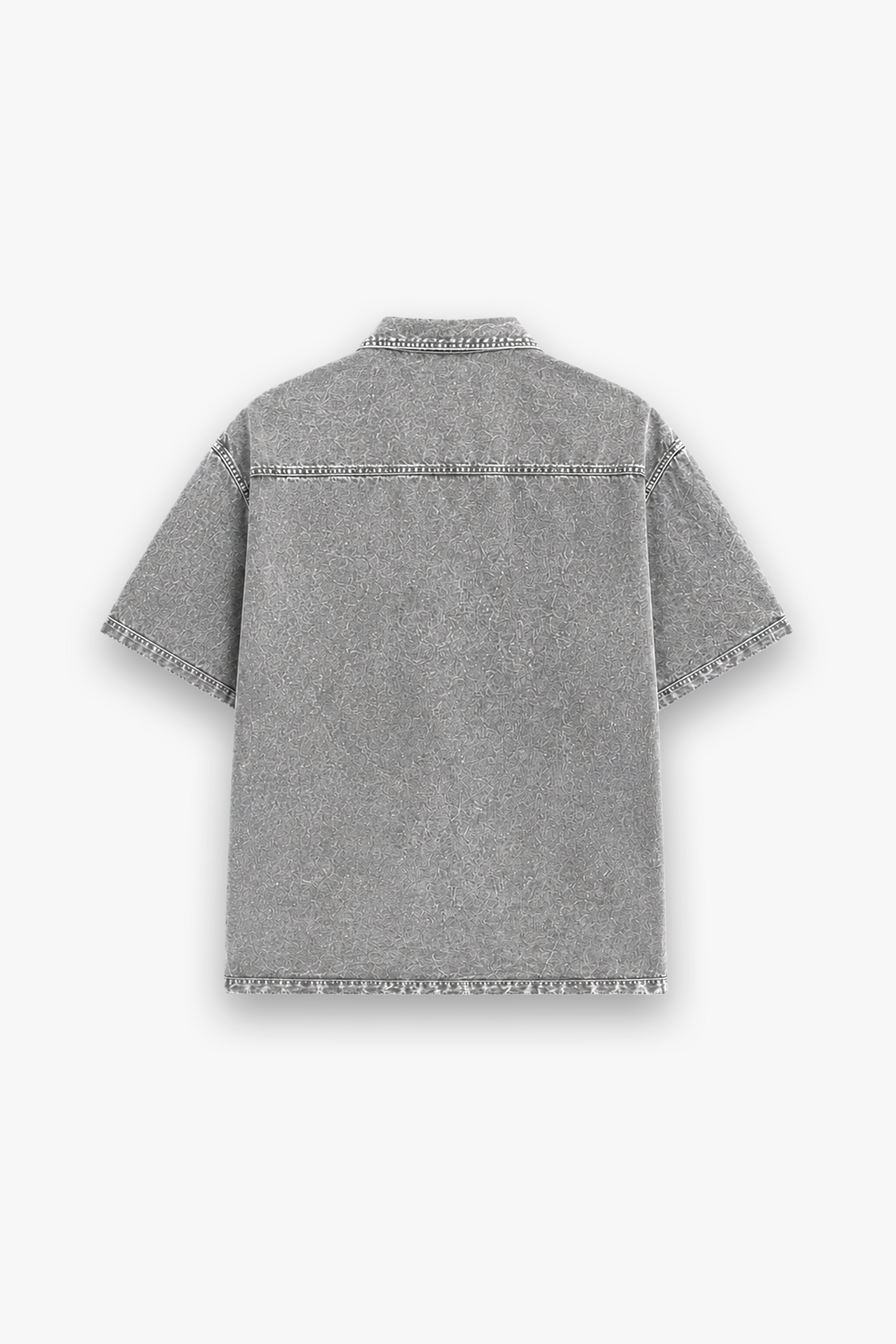 VINTAGE GREY ACID WASH SHIRT