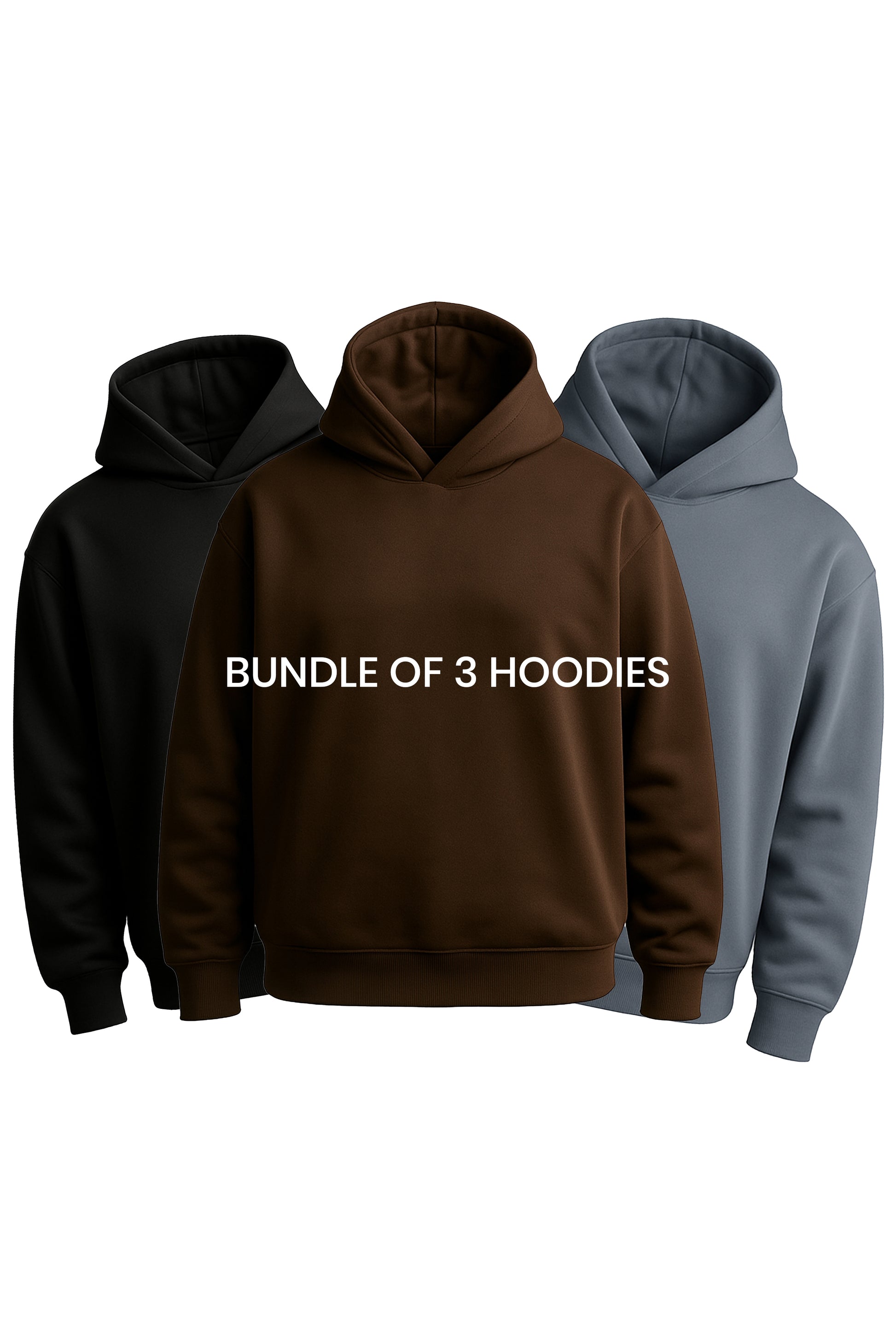 BUNDLE OF 3 HOODIES