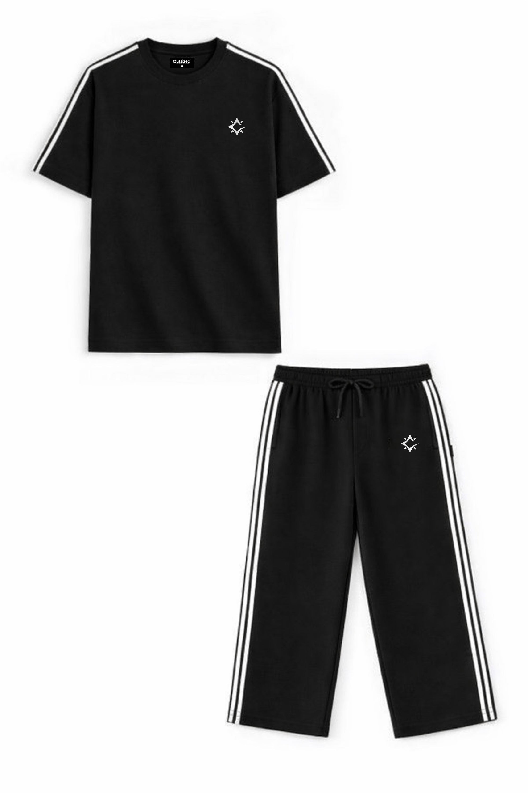 [MINOR FAULT] SHADOW STRIPE CO ORD SET