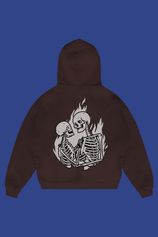 FLAMING SKULL HOODIE - My Store