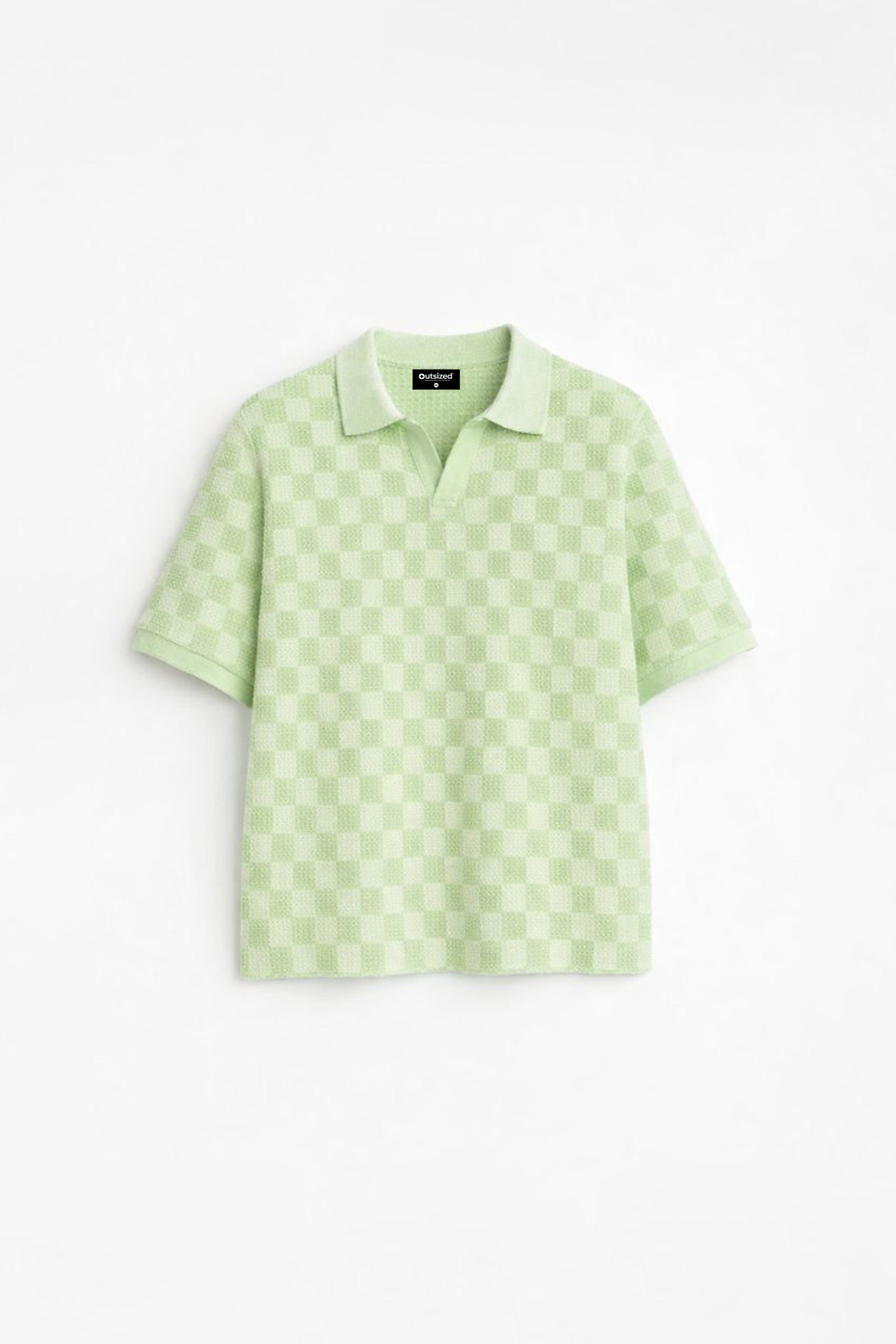 PISTACHIO CHECK POLO