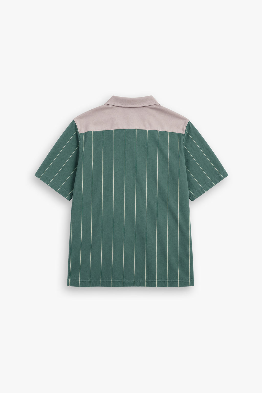 OLIVE CREST PINSTRIPE POLO