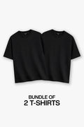 BUNDLE OF 2 BLACK T-SHIRTS