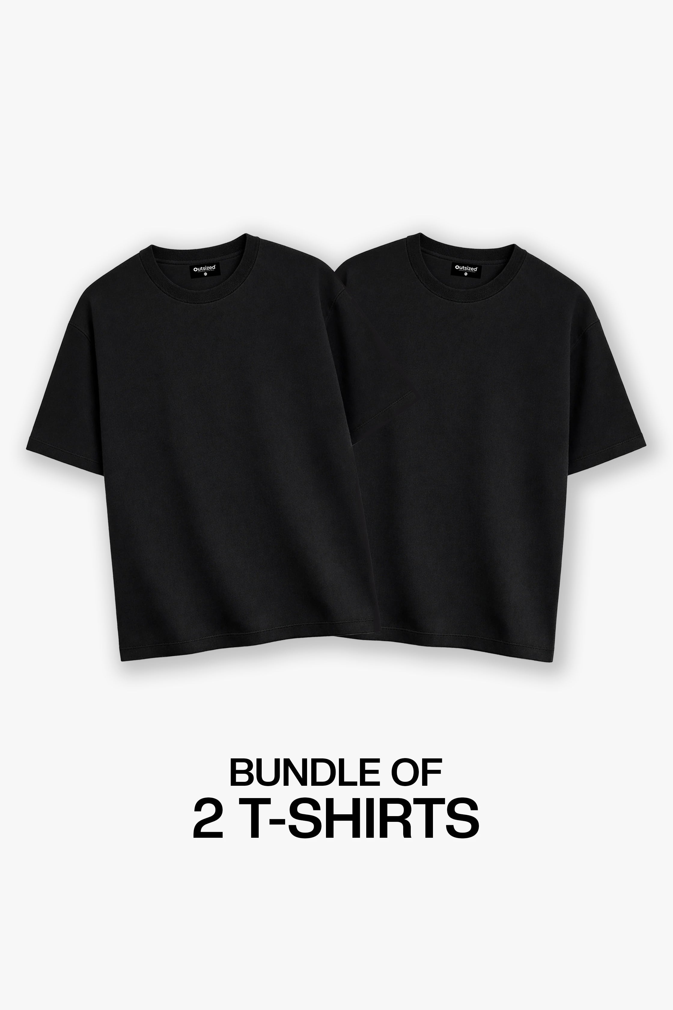 BUNDLE OF 2 BLACK T-SHIRTS