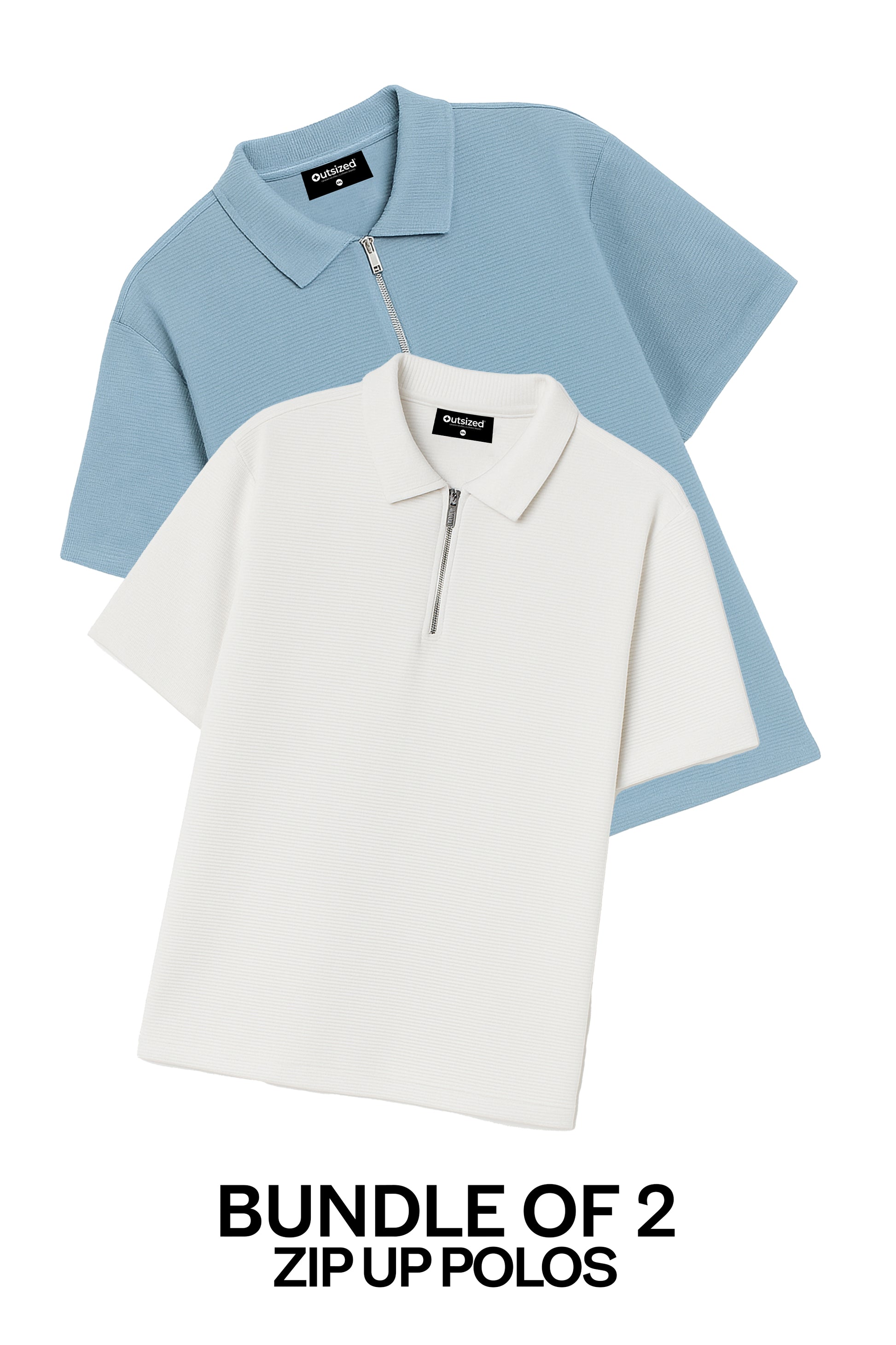 BUNDLE OF 2 ZIP UP POLOS